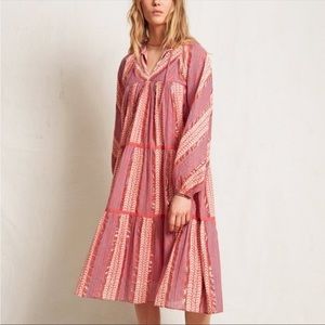 Warm NY Cowerie Dress in Sunset Pink